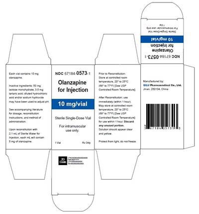 Carton Label (OLANZAPINE FOR INJECTION 10 mg/vial)