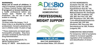 Pro Weight Support (Dsrt608 Professional Weight)