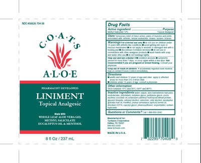 Tychasis-pH_Liniment-8ozBtl.jpg COATS ALOE LINIMENT 8 OZ PACKAGE LABEL - Tychasis pH Liniment 8ozBtl