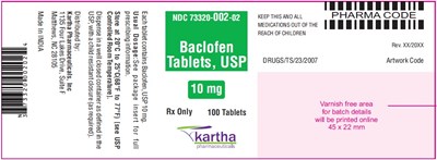 Baclofen Tablets, USP 10 mg - 100 Tablets - baclofen tab usp 10mg 100s