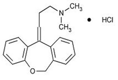 Doxepin Hydrochloride Structural Formula - image 01