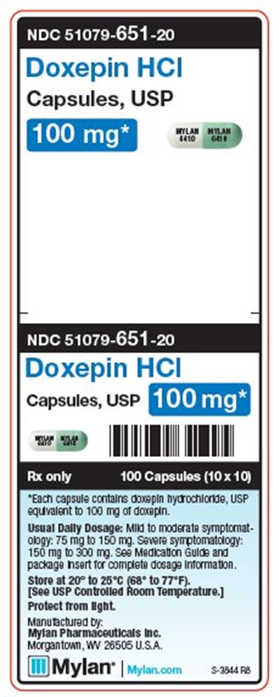 image-04.jpg Doxepin HCl 100 mg Capsules Unit Carton Label - image 04