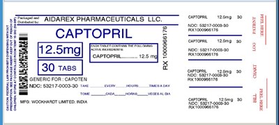 Image Label (Captopril For Wockhardt 2)