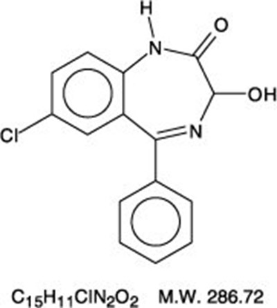 Oxazepam Chemical Structure - 32b4c023 bca7 4f73 8f79 4371d3b7307b 01