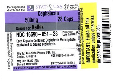 CEPHALEXIN_500MG_LABEL.jpg LABEL IMAGE FOR 500MG - CEPHALEXIN 500MG LABEL