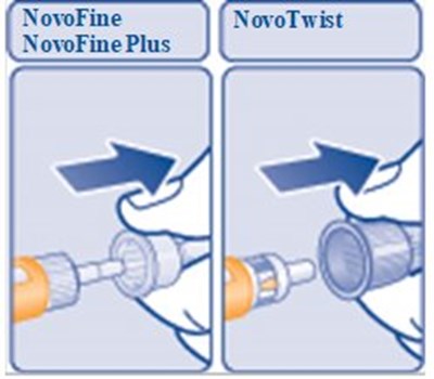 Figure F: Pull Off Outer Needle Cap. (Image 36)