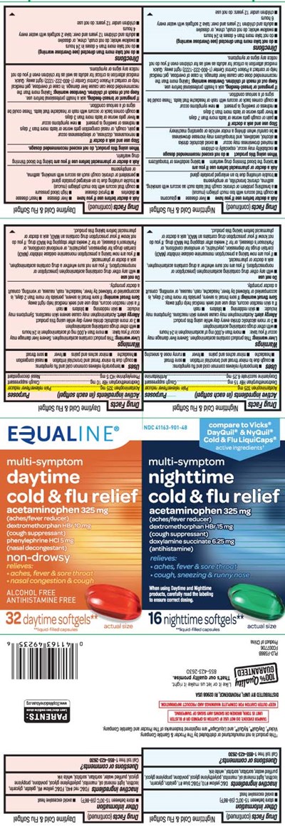 Acetaminophen 325 mg, Dextromethorphan Hbr 10 mg, Phenylephrine HCl 5 mg, Acetaminophen 325 mg, Dextromethorphan Hbr 15 mg, Doxylamine Succinate 6.25 (Datime Pe Nighttime No Pse Pe Softgels Pur 1)
