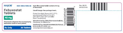 febuxostat-40mg-30s-container-label.jpg febuxostat-40mg-30s-container - febuxostat 40mg 30s container label