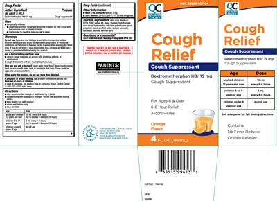 Dextromethorphan HBr 15 mg - cough relief orange liquid 1