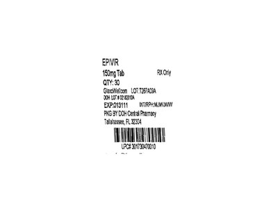 Epivir 150mg Label (Epivir150mg(glaxowellcom))