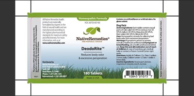 Bottle Label (Deo001)