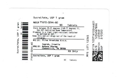 Bottle Label 1 Gram (71610 0244 60)