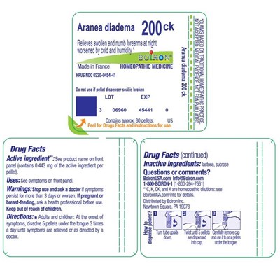 Aranea_diadema_200ck-label.jpg label - Aranea diadema 200ck label