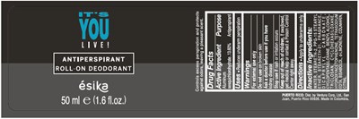 Principal Display Panel - 50 ml Bottle Label - esika 01