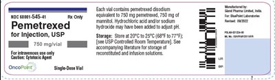 image-01.jpg Pemetrexed for Injection 750mg Label - image 01