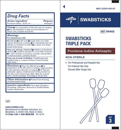 Povidone Iodine Antiseptice - Swabsticks Triple Pack - Principal Display Panel Top - 70f806e7 0cda 4158 b9c8 3816e9925180 01