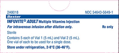 Infuvite Adult Single Dose Vials Carton - image 01