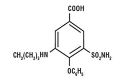 Chemical Structural Formula - bumetanide tablets usp structure