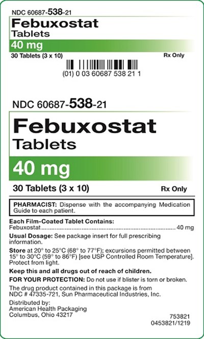 image-01.jpg 40 mg Febuxostat Tablets Carton - image 01