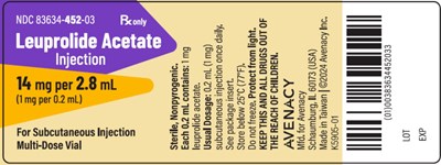 leu0f-0000-14.jpg PACKAGE LABEL – PRINCIPAL DISPLAY PANEL – Vial Label - leu0f 0000 14