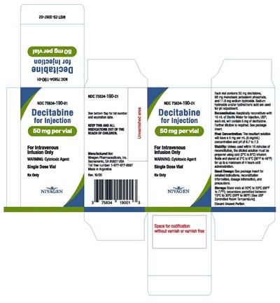 Carton (Decitabine For Injection 50mg Vial   Cartonc2c 50)