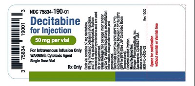 Vial (Decitabine For Injection 50mg Vial   Labelc2c 75)