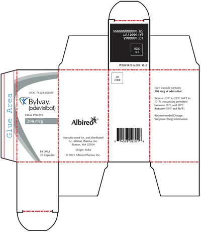 bylvay-07.jpg PRINCIPAL DISPLAY PANEL - 200 mcg Capsule Bottle Carton - bylvay 07