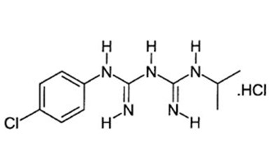 Proguanil Hydrochloride Structural Formula (039ad3a4 D2db 40c8 Be97 F44218149744 02)