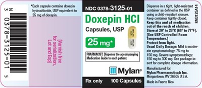 image-03.jpg Doxepin HCl Capsules, USP 25 mg Bottle Label - image 03
