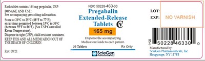 165mg-30.jpg PRINCIPAL DISPLAY PANEL - 50 mg/500 mg Tablet Bottle Label - 165mg 30