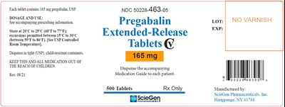 165mg-500.jpg PRINCIPAL DISPLAY PANEL - 50 mg/500 mg Tablet Bottle Label - 165mg 500