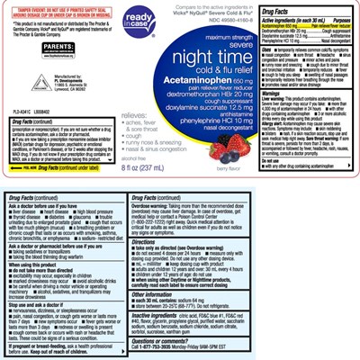 night-time-severe-cold-and-flu-berry-liquid-1.jpg Acetaminophen 650 mg, Dextromethorphan HBr 20 mg, Doxylamine Succinate 12.5 mg, Phenylephrine HCl 10 mg - night time severe cold and flu berry liquid 1