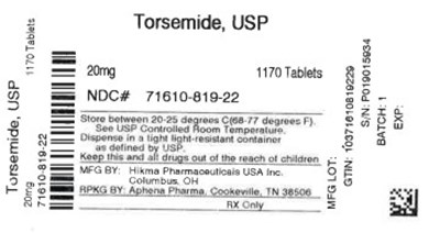 Label (71610 0819 22)