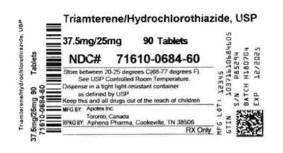 Bottle Label 37.5 mg / 25 mg (71610 0684 60)