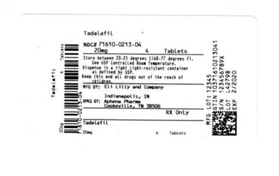 Bottle Label 20 mg - 71610 0213 04