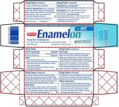 sample.jpg premier Enamelon Fluoride Toothpaste Mint Breeze 0.75 OZ (21.2 g) - sample