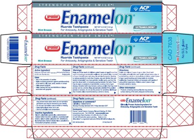 toothpaste.jpg premier Enamelon Fluoride Toothpaste Mint Breeze 4.3 OZ (122 g) - toothpaste