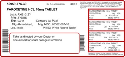 label1.jpg Structured product formula for Paroxetine - label1