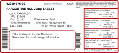 label2.jpg Structured product formula for Paroxetine - label2