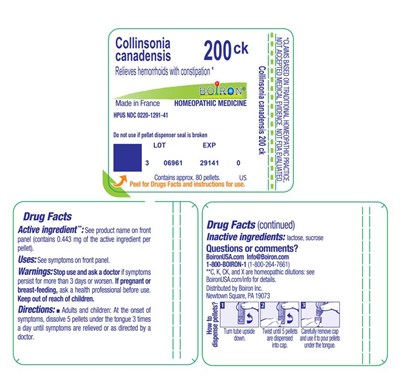 Label (Collinsonia Canadensis 200ck Label)