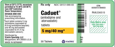 Principal Display Panel (5 mg/40 mg Tablet Bottle Label)