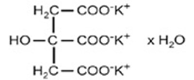 potassium-citrate-structure - potassium citrate struct