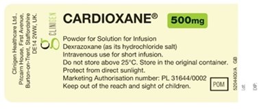 cardioxane label - cardioxane label