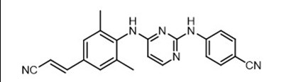 Rilpivirine Chemical Structure (Cabenuva Spl Graphic 02)