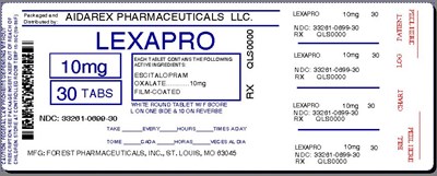 Image Label (Lexapro 10mg 20mg Tab For Forest 2)