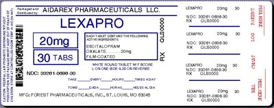 Image Label (Lexapro 10mg 20mg Tab For Forest 3)