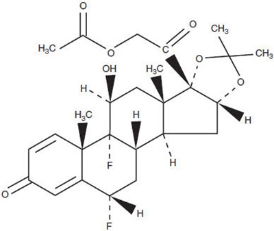Chemical Structure - fluocinonide 01
