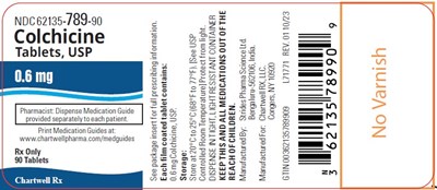 Image Description (Colchicine Tabs 0pt6mg 90s Bottle Label)