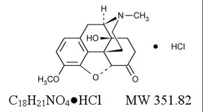 Oxycodone Structural Formula (Endo Oxy And Apap Tabs Usp 1)
