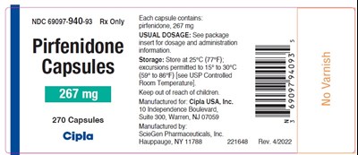 pirfenidone-06.jpg PRINCIPAL DISPLAY PANEL - 270 Capsules - pirfenidone 06